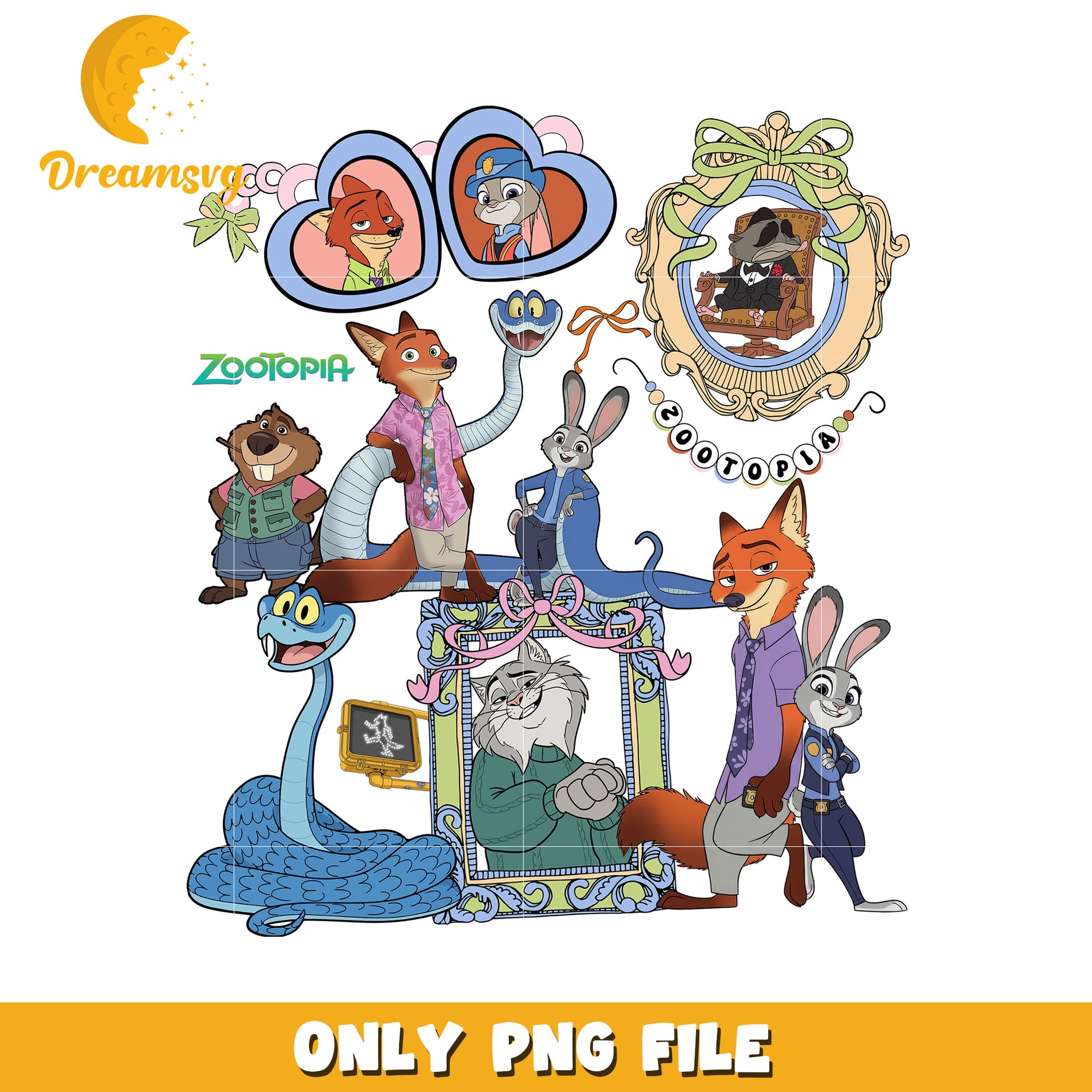 Zootopia characters png, zootopia animals png, zootopia clipart​ png