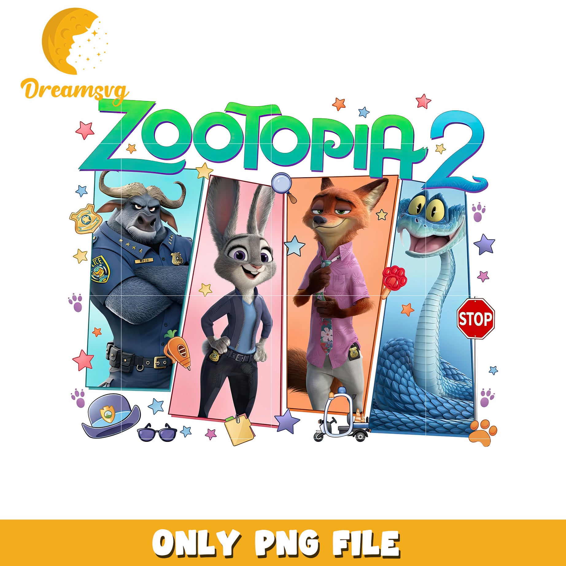 Zootopia design png, zootopia funny png, zootopia design png