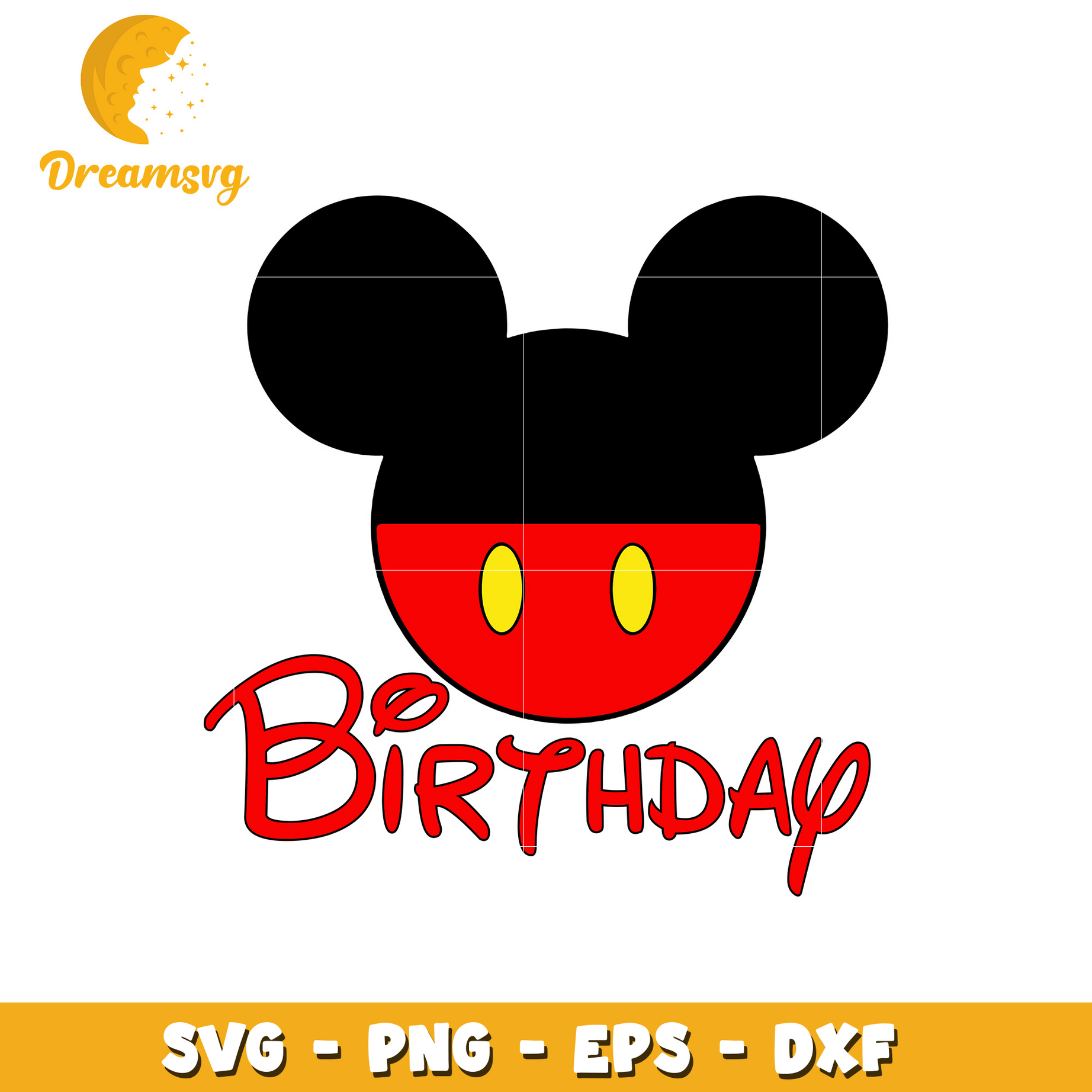 Mickey mouse disney birthday svg