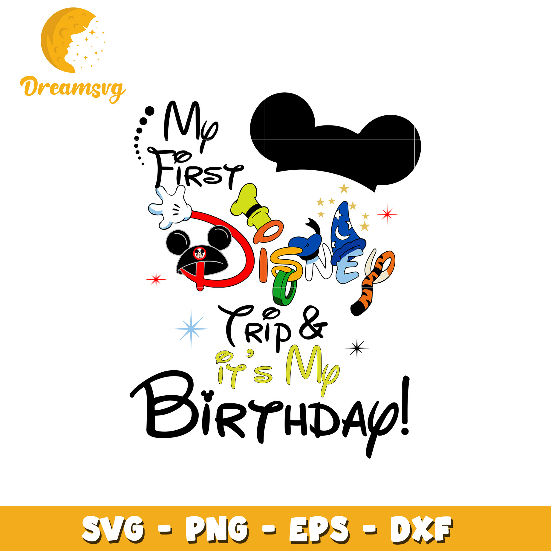 Mickey mouse its my birthday svg