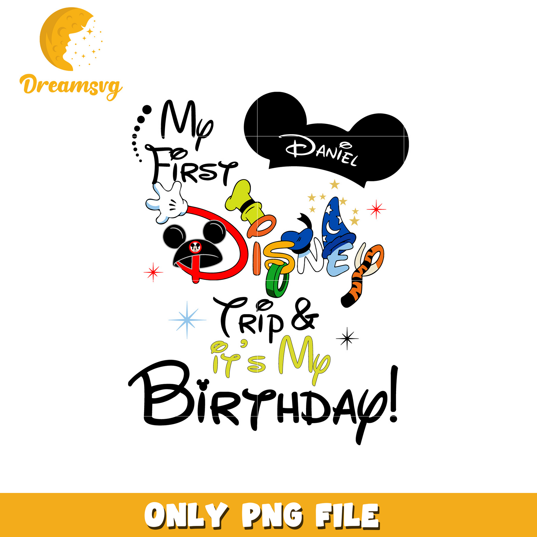 Mickey mouse brithday daniel png