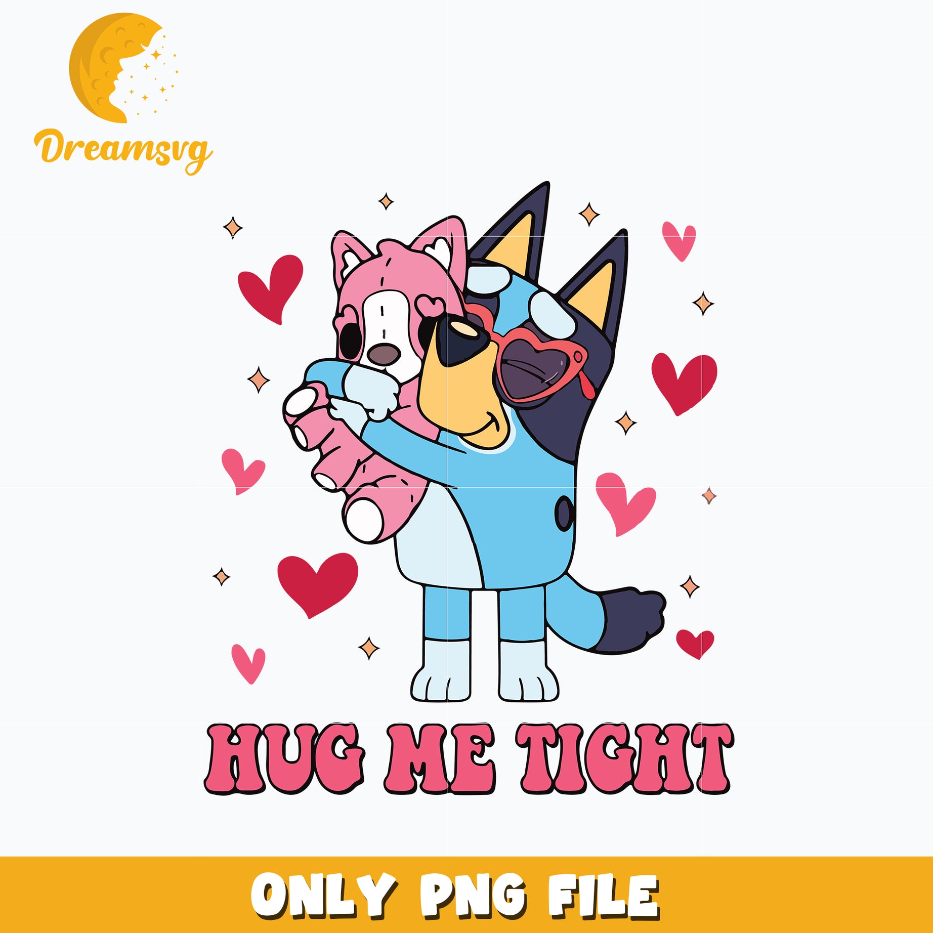 Bluey Cartoon Valentine Png