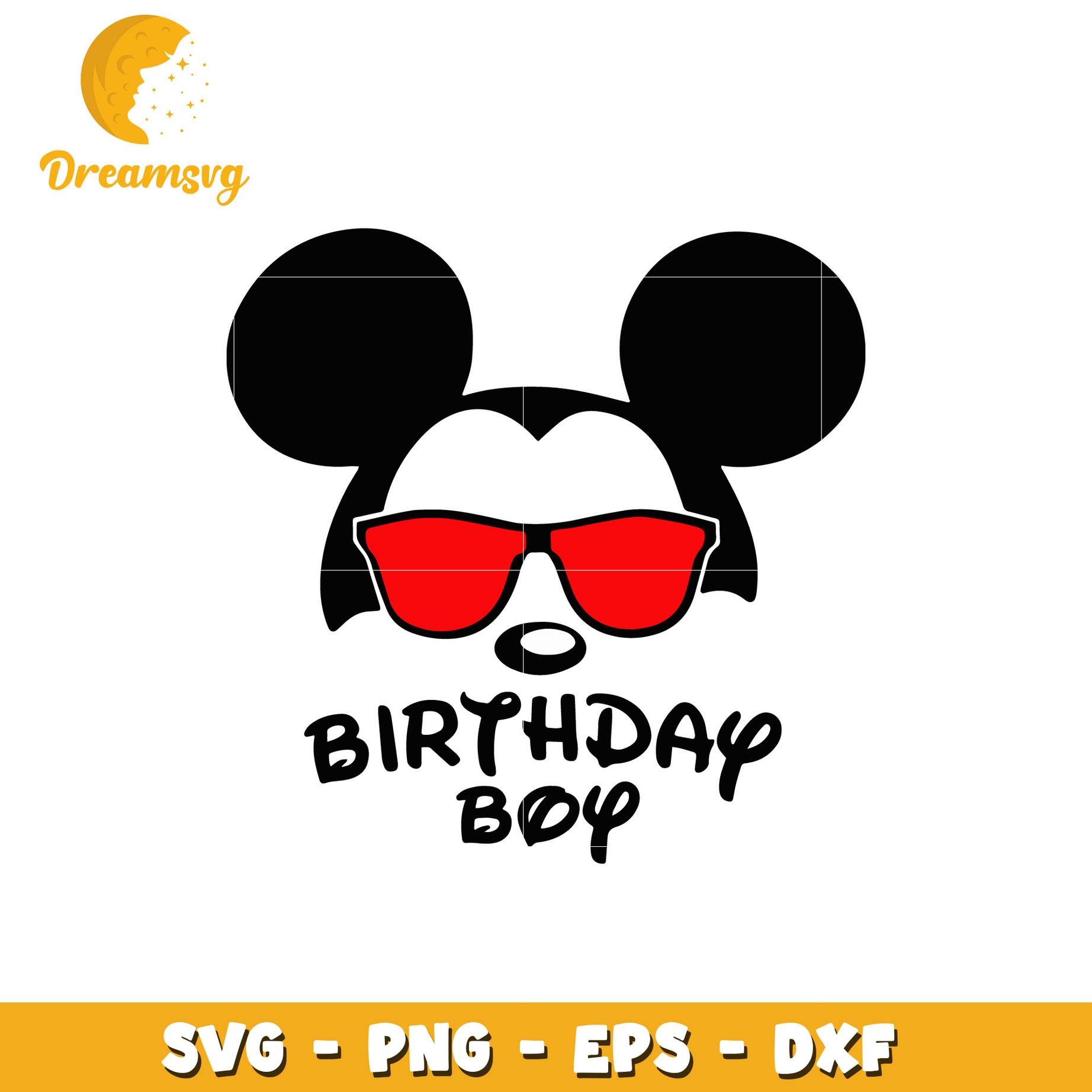 Mickey disney birthday boy svg