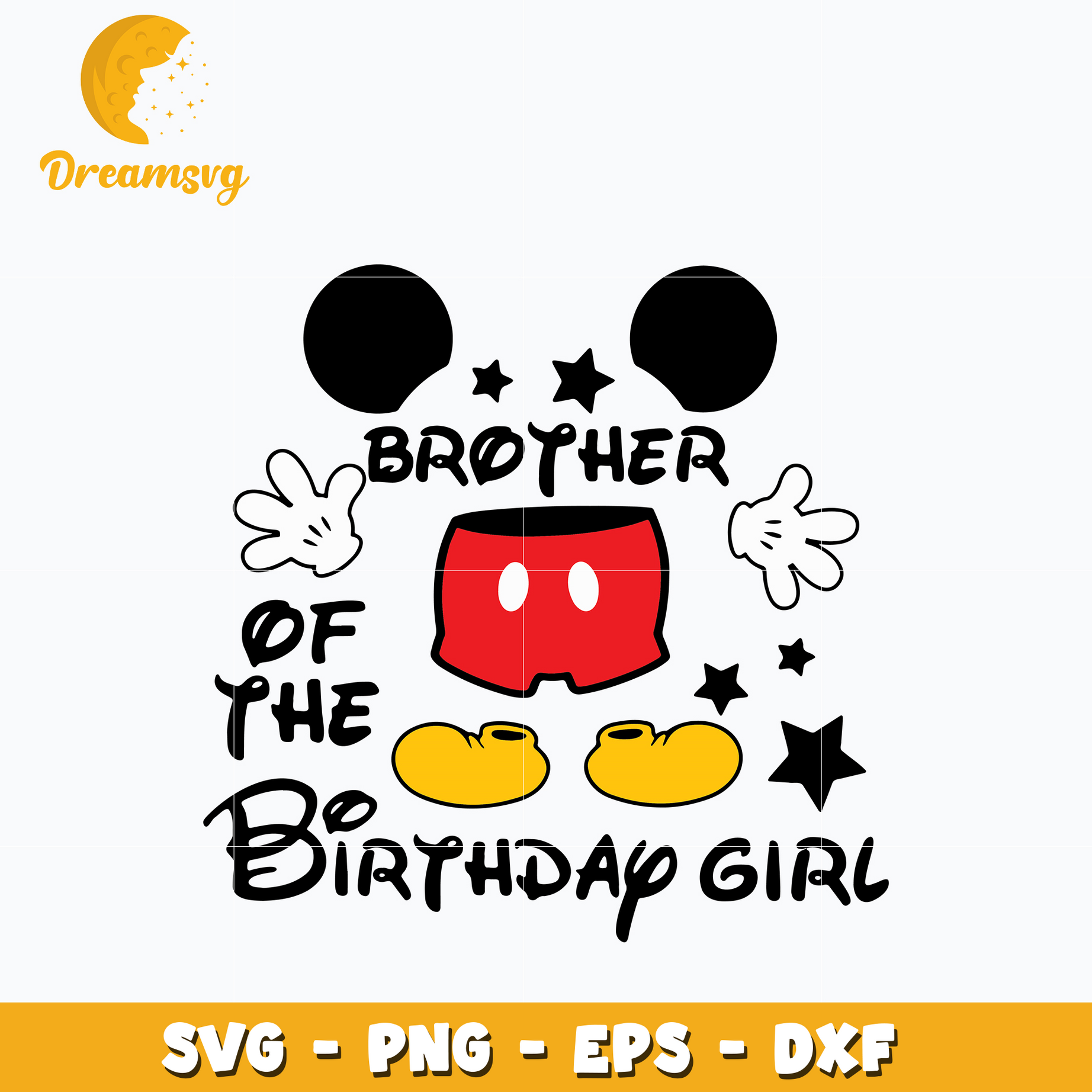 Brother of the birthday girl Svg