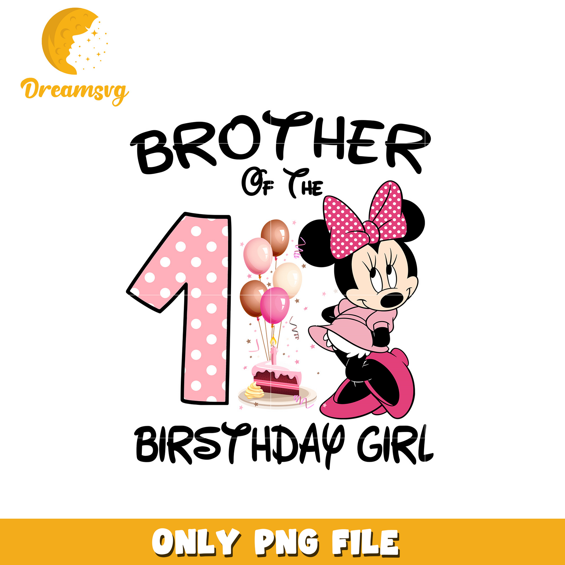 Minnie brother of the birthday girl png