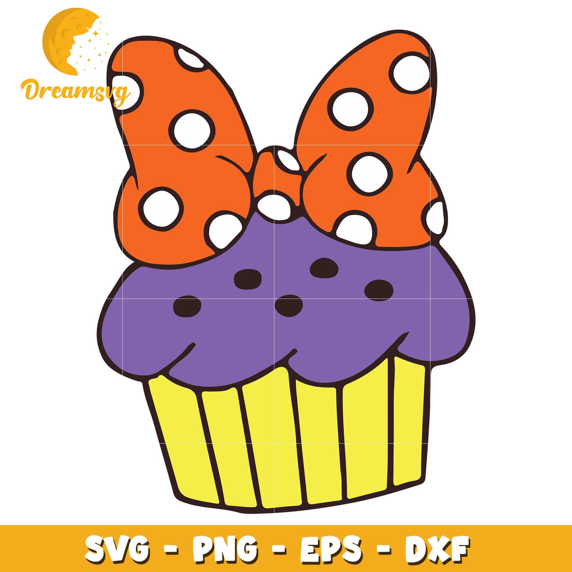 Muffin Cake Bow tie svg