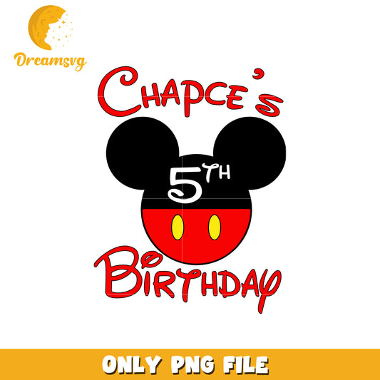 Mickey mouse chapces birthday png