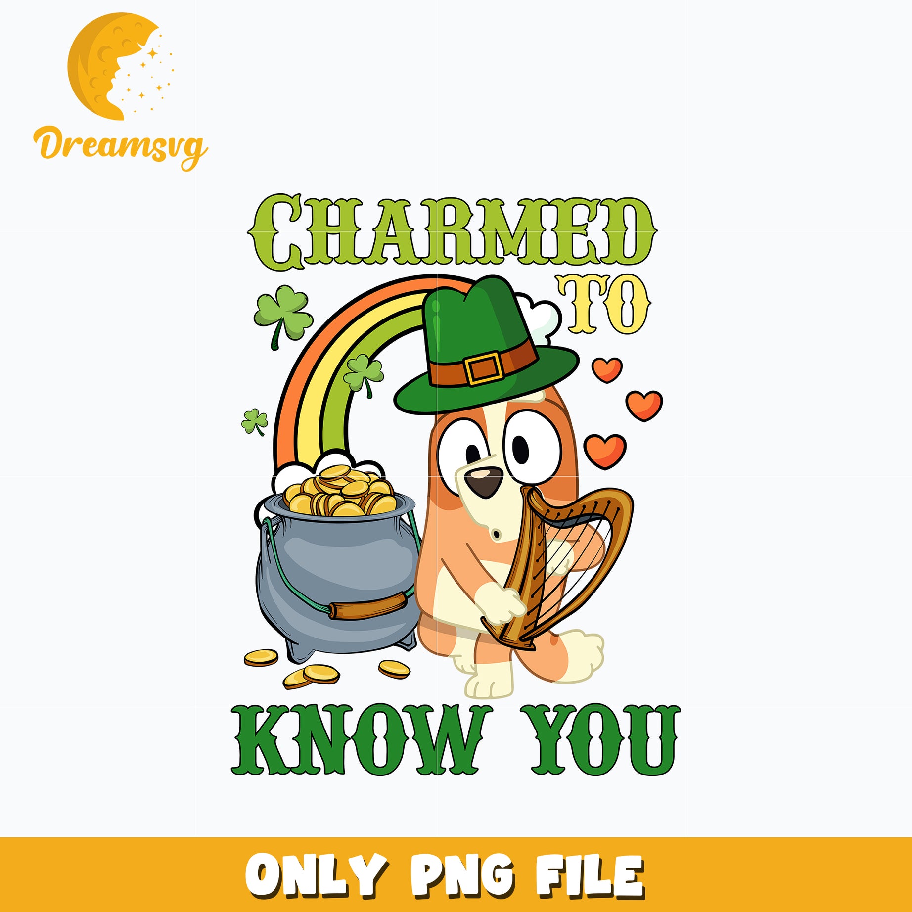 Charmed to know you Bingo st patrick's day Png