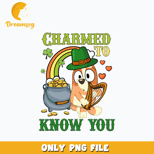 Charmed to know you Bingo st patrick's day Png