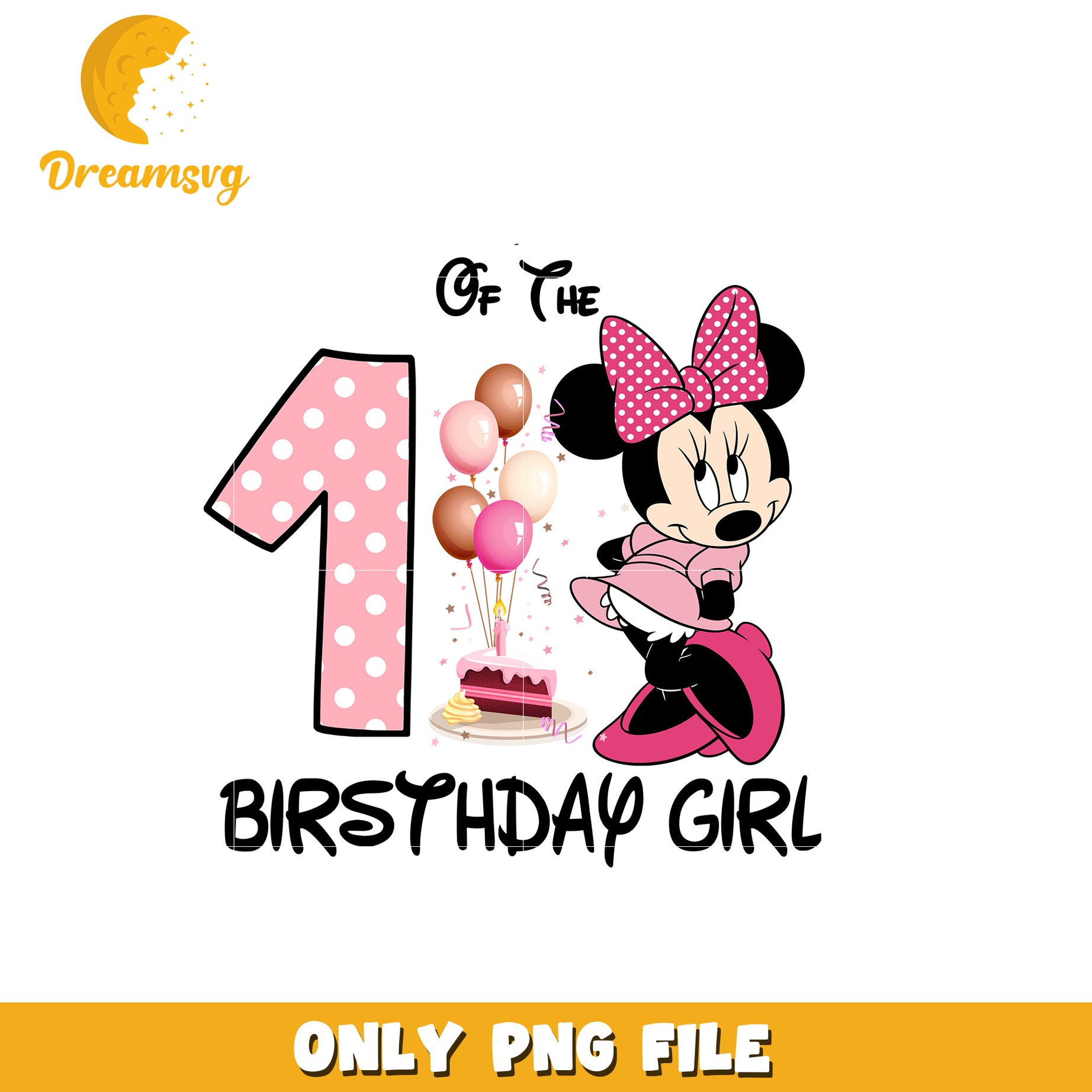 Minnie of the birthday girl png