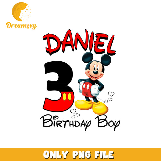 Mickey happy daniel birthday boy png