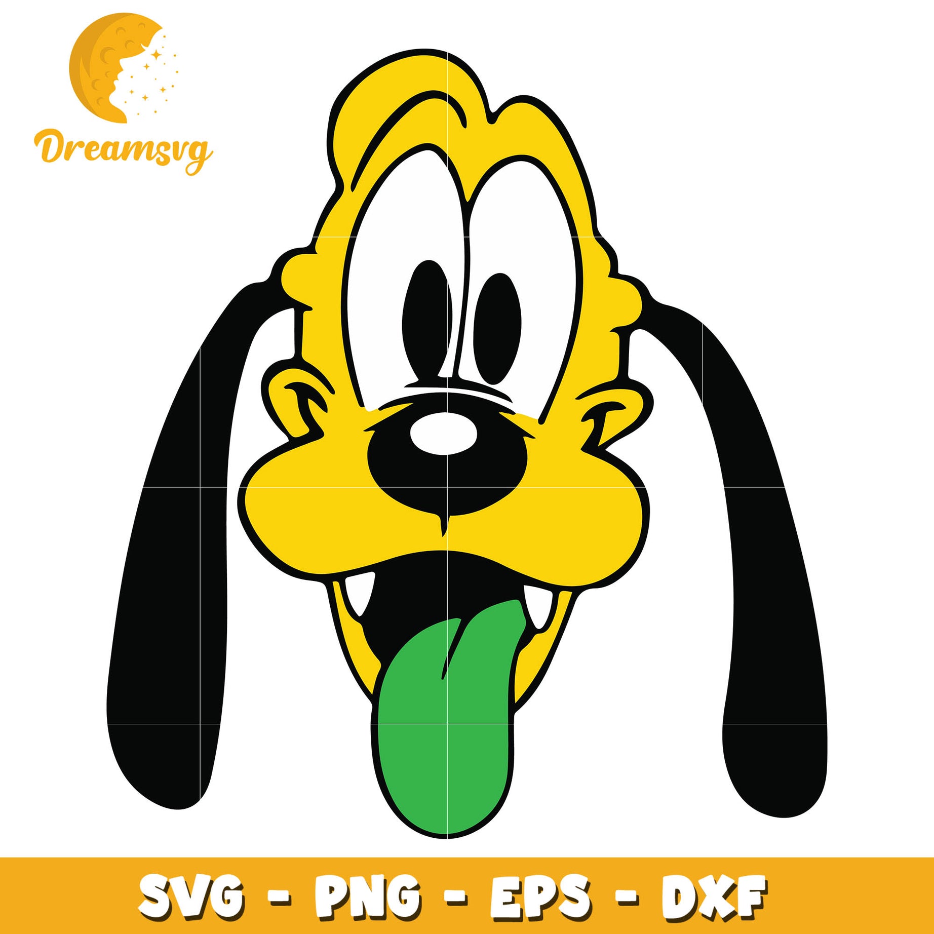 Pluto head design svg, Halloween svg