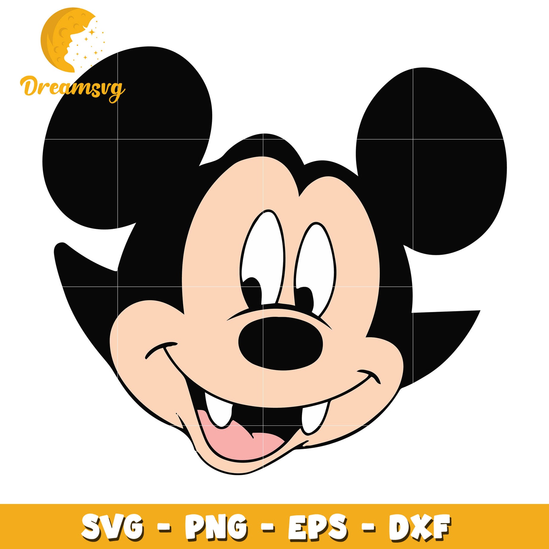 Mickey Vampire head halloween svg