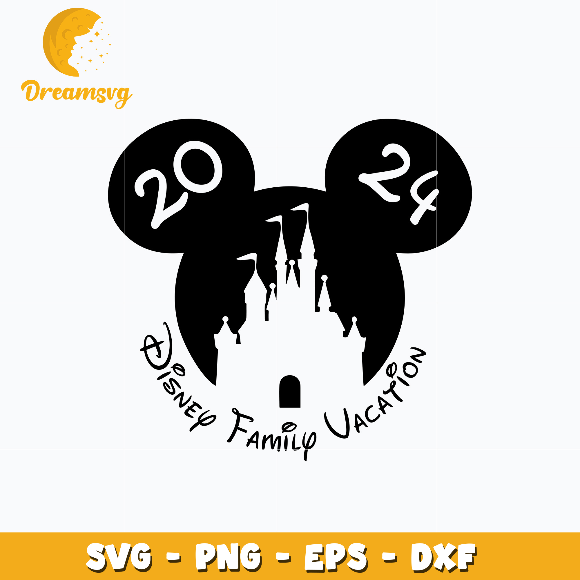 Mickey disney family vacation 2024 svg