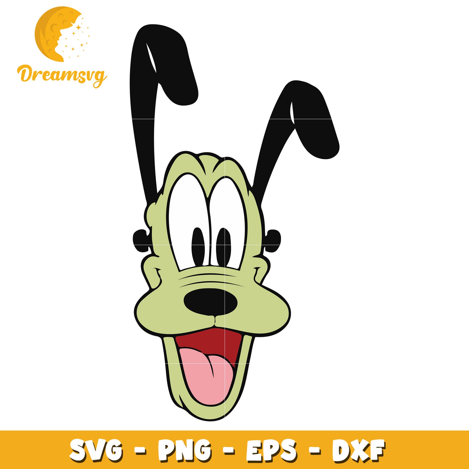 Pluto head halloween svg