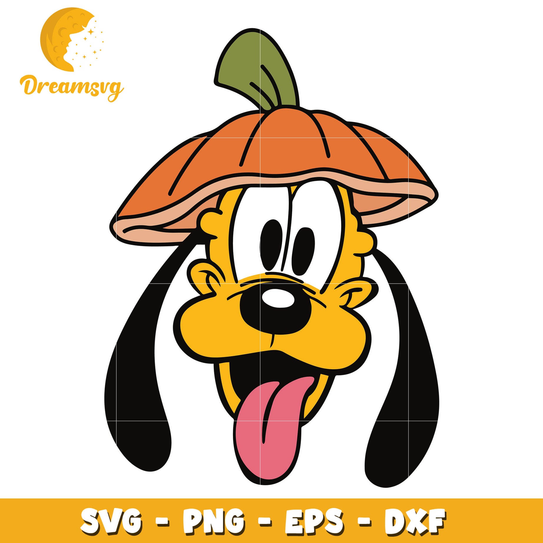 Pluto pumpkin head svg, Halloween svg