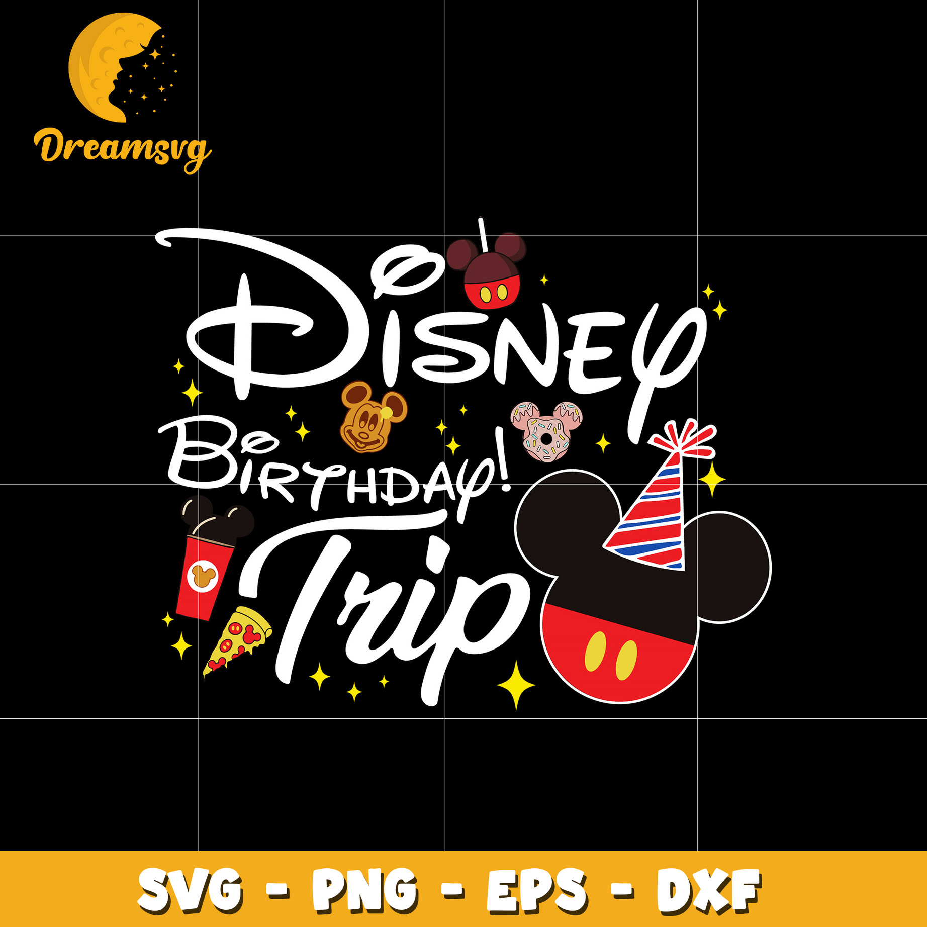 Disney mickey birthday trip svg