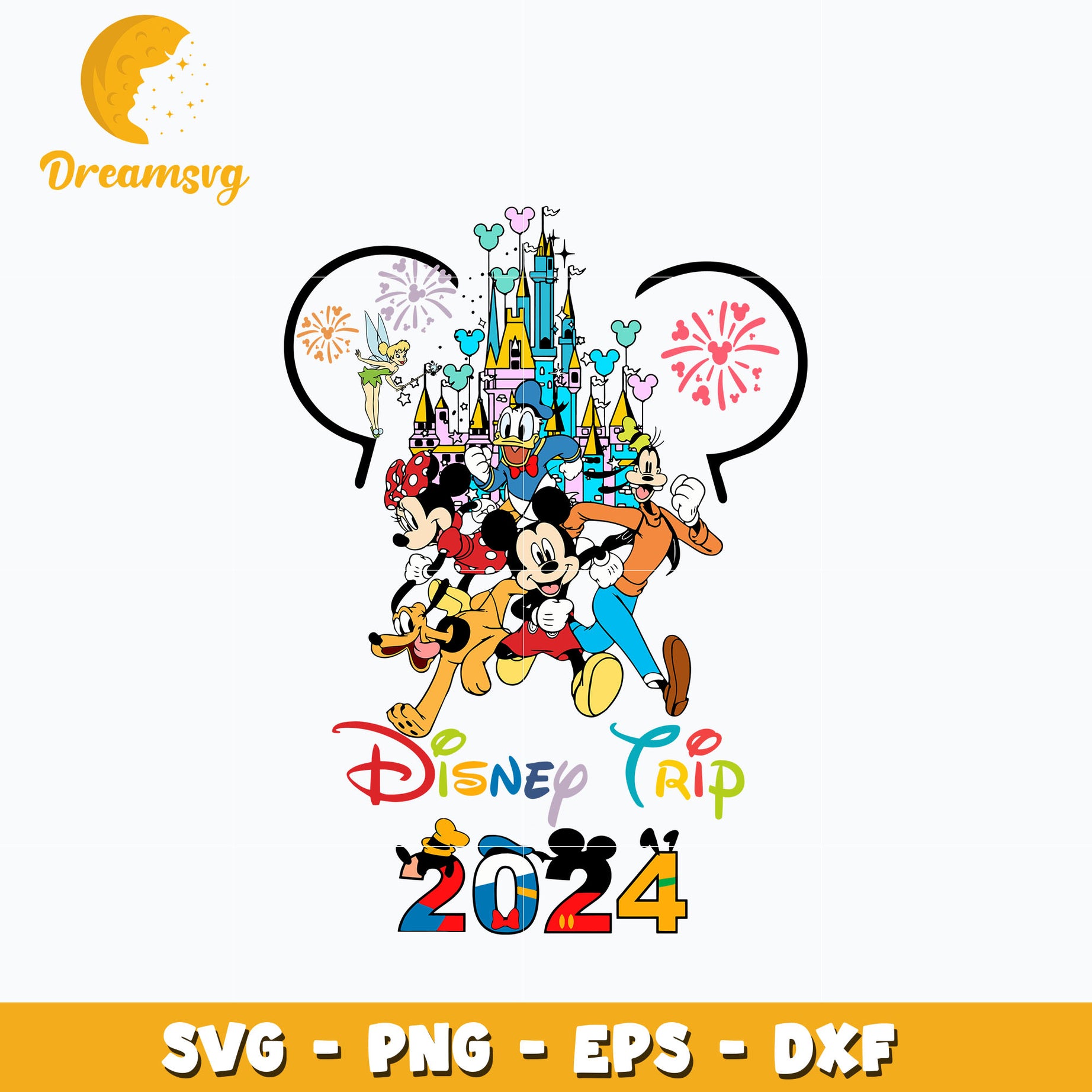 Disney trip 2024 svg, mickey and friends svg