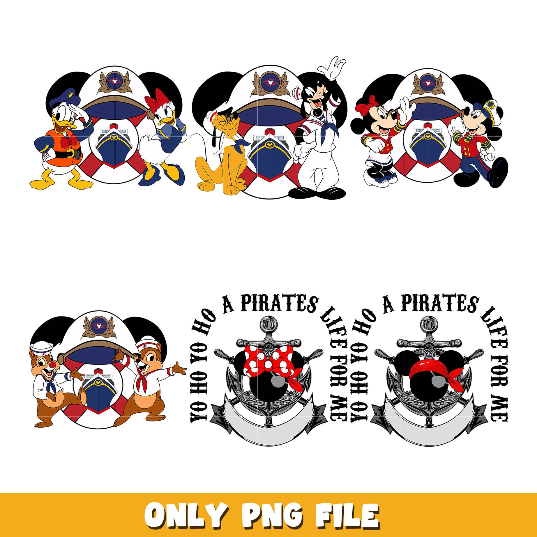 Disney Mickey a priates png bundle, Disney priates png, disney png