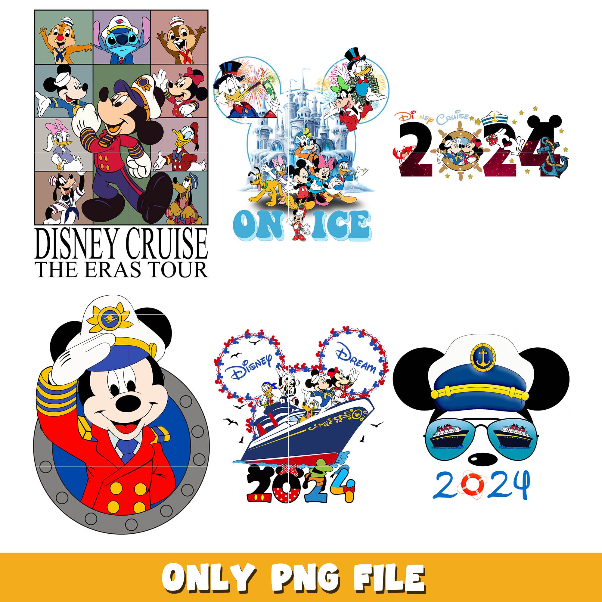 Disney mickey mouse cruise 2024 png bundle, Disney cruise png, disney png