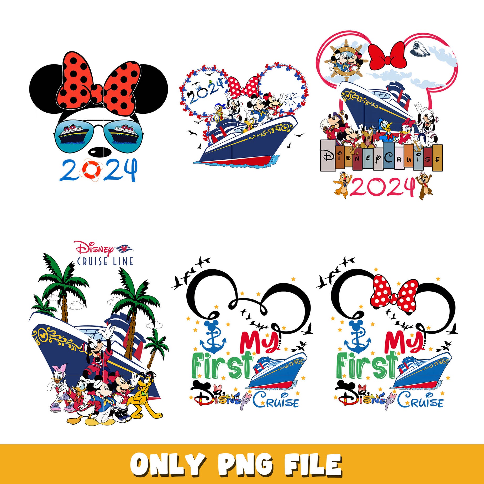 Mickey mouse my first disney trip png bundle, Disney trip png, disney png