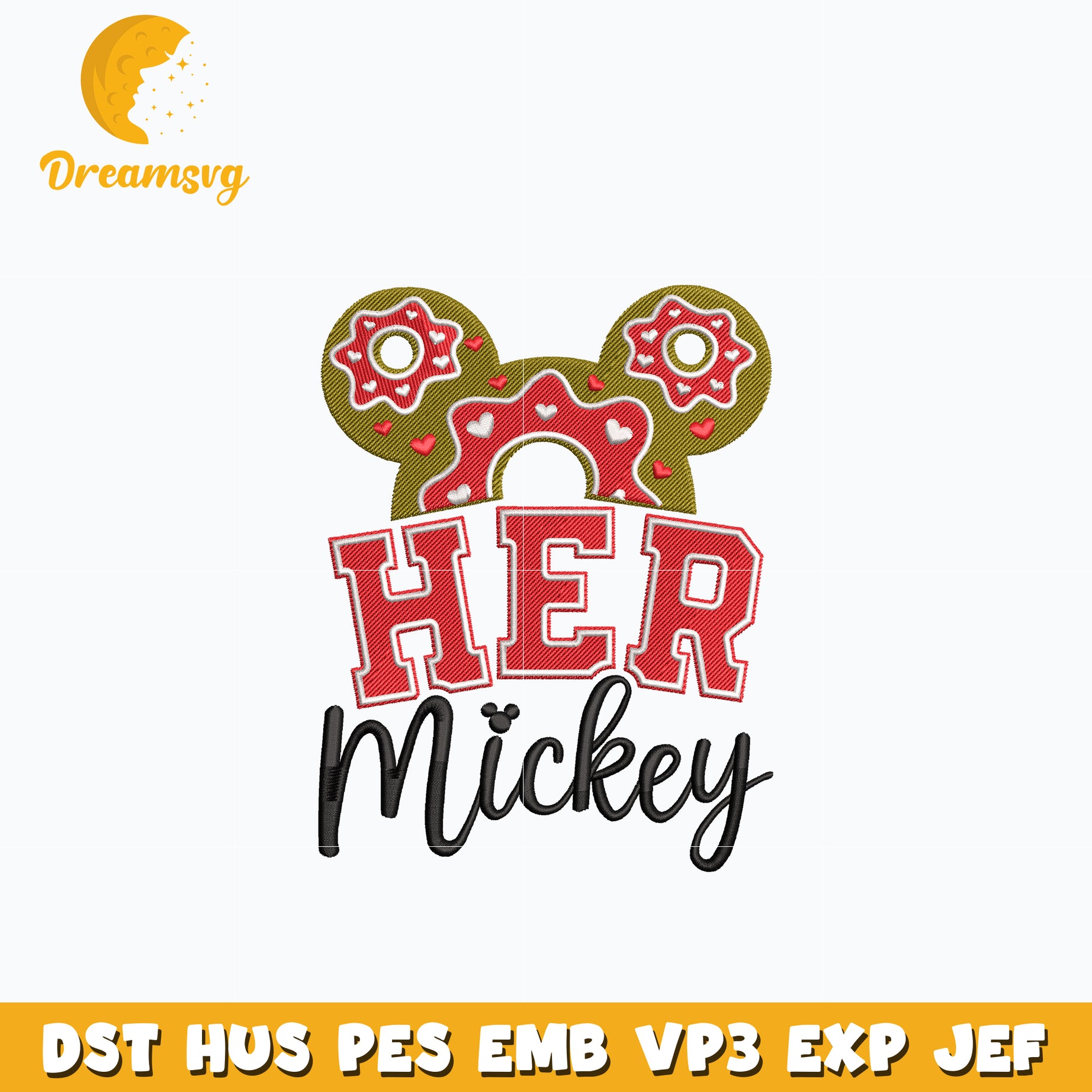 Disney her mickey embroidery design