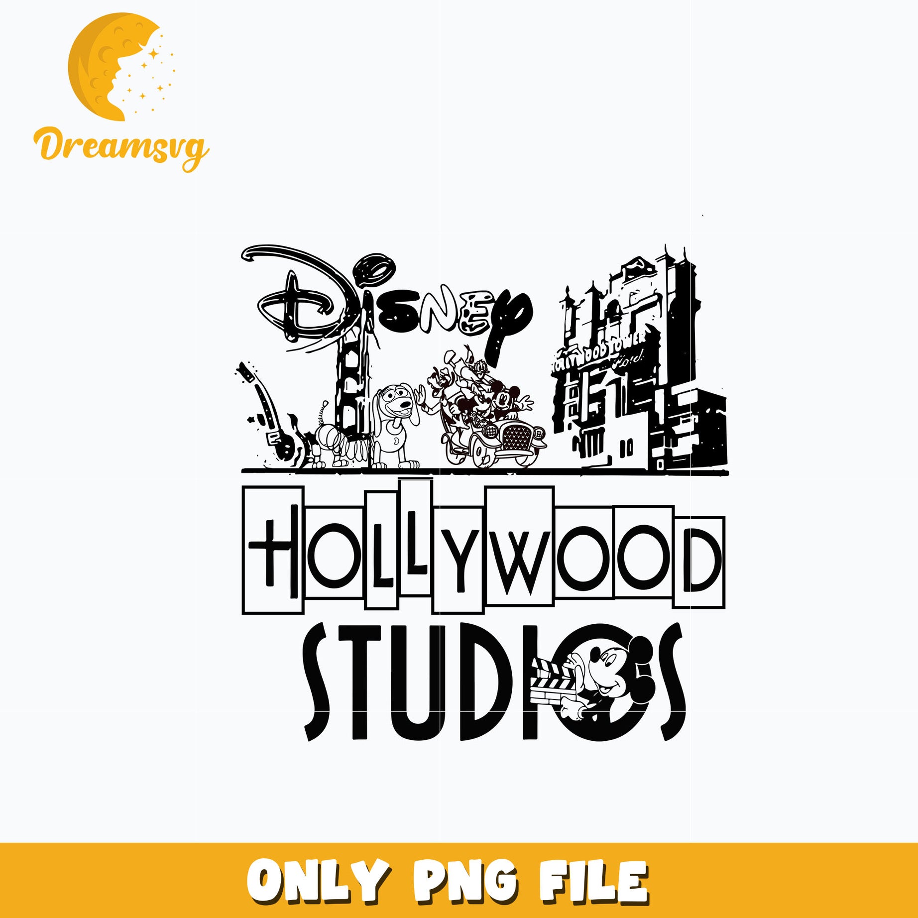 Disney Hollywood Studios png, digital download