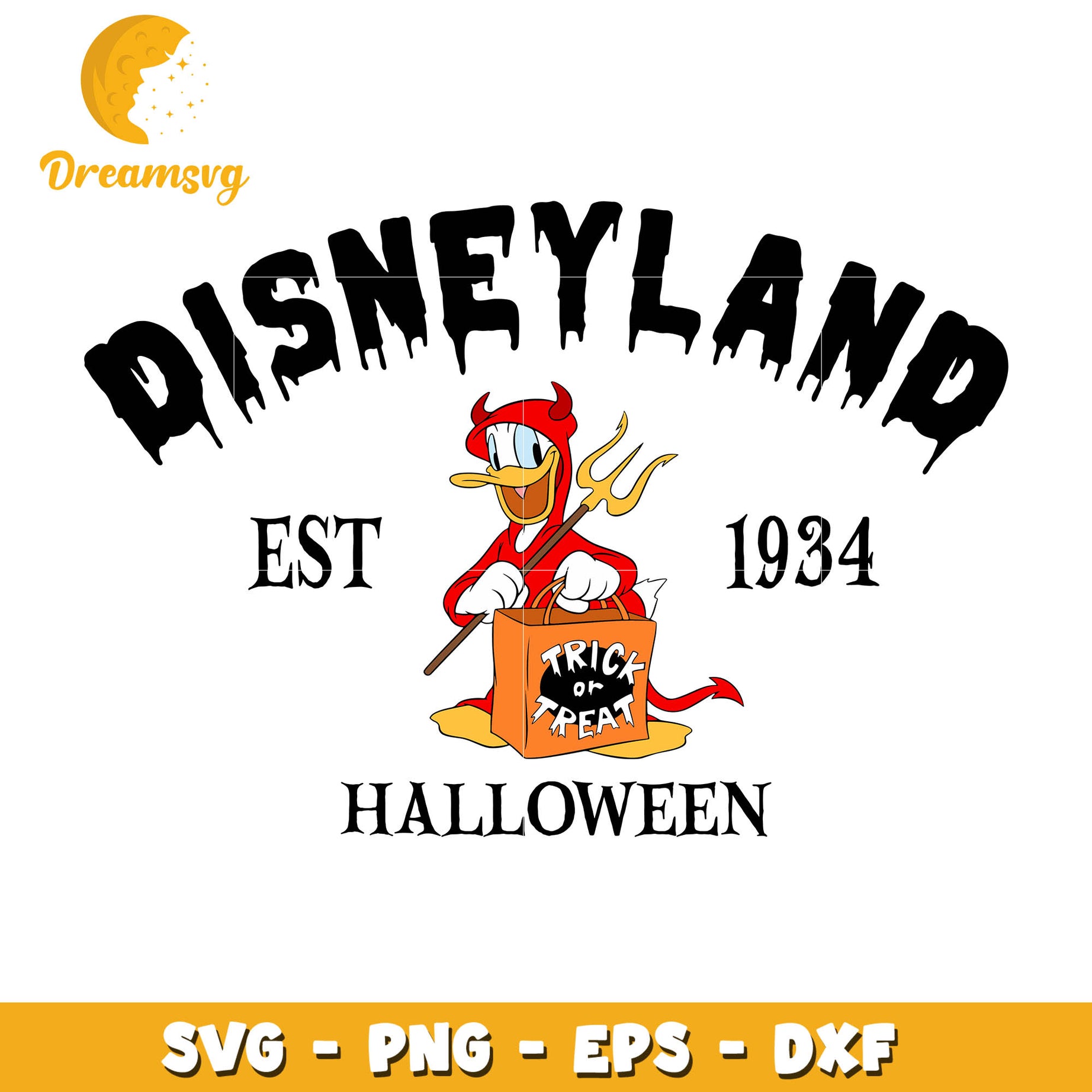 Disneyland est 1934 halloween svg