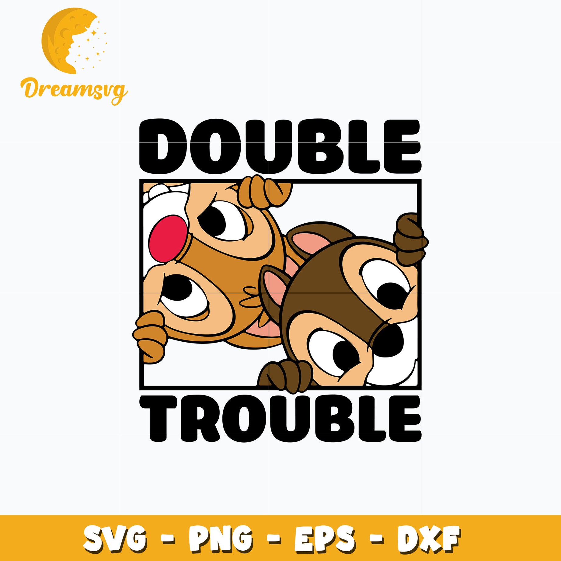 Double Trouble Disney svg, Instant download