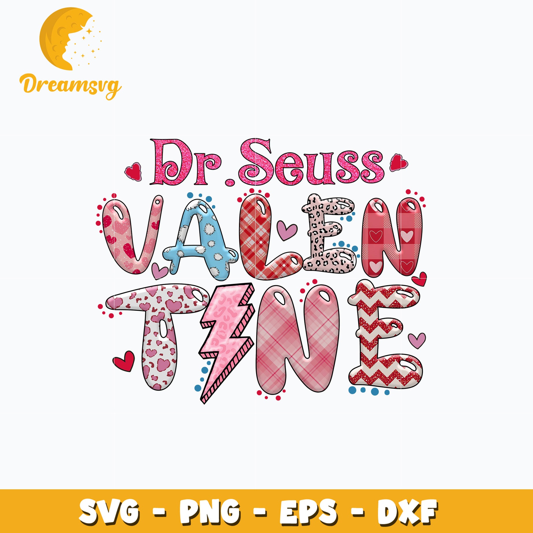 Dr Seuss valentine svg