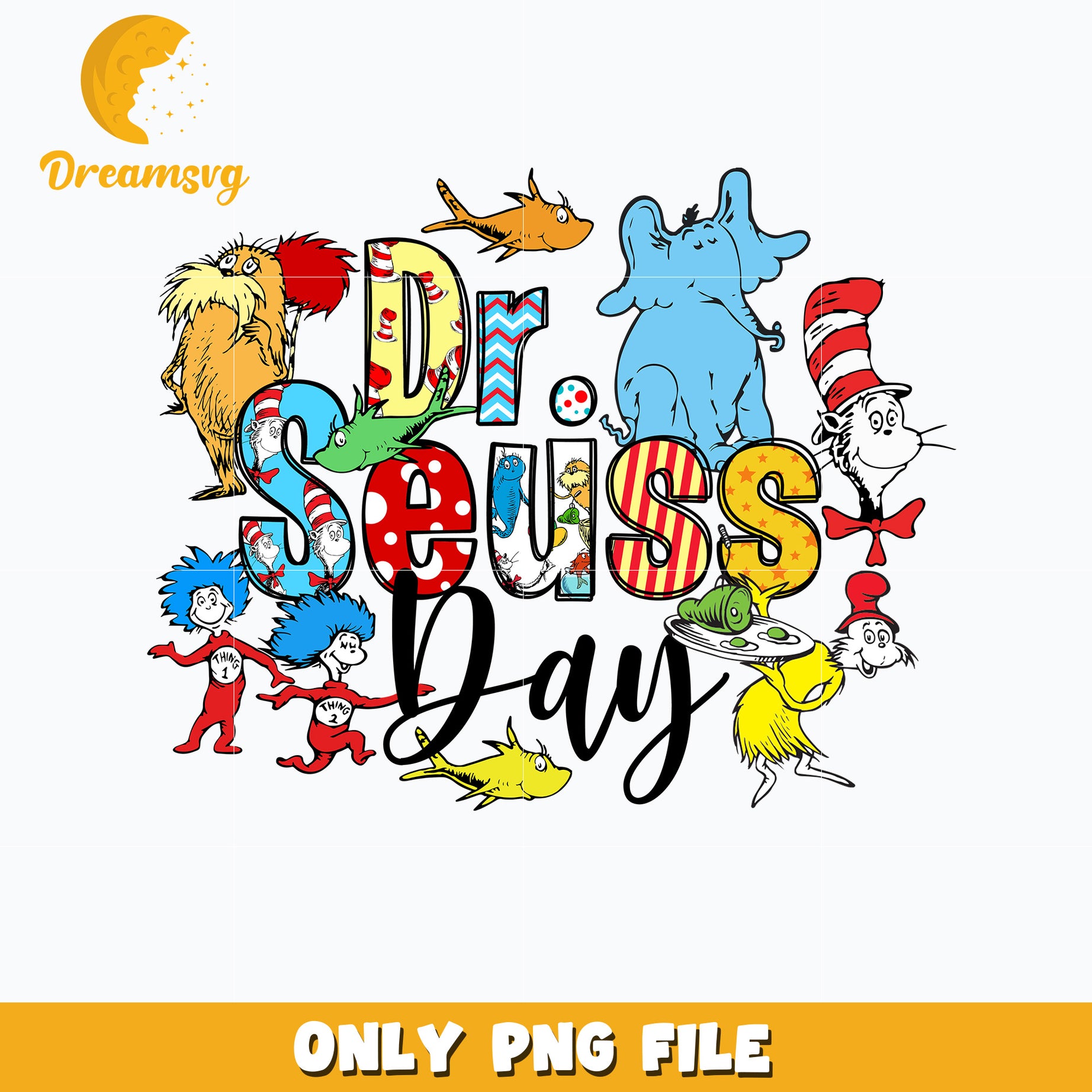 Dr Seuss friends day Png