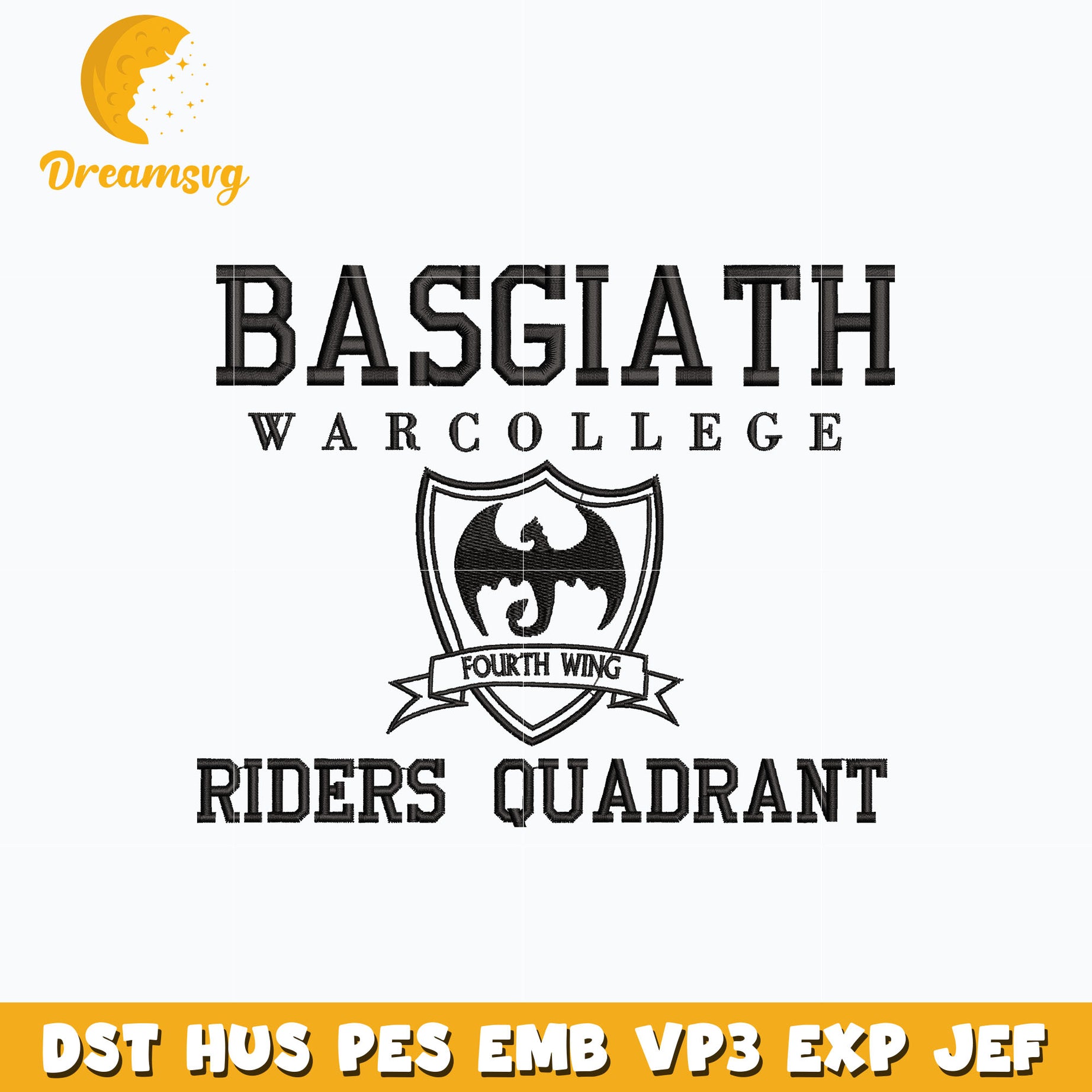 Basgiath riders quadrant embroidery