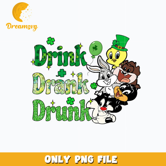 Looney Tunes baby drink patrick's day Png