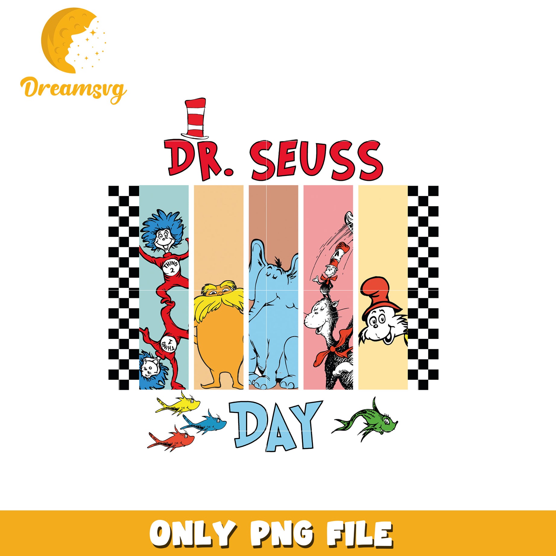 Dr seuss and friends day png