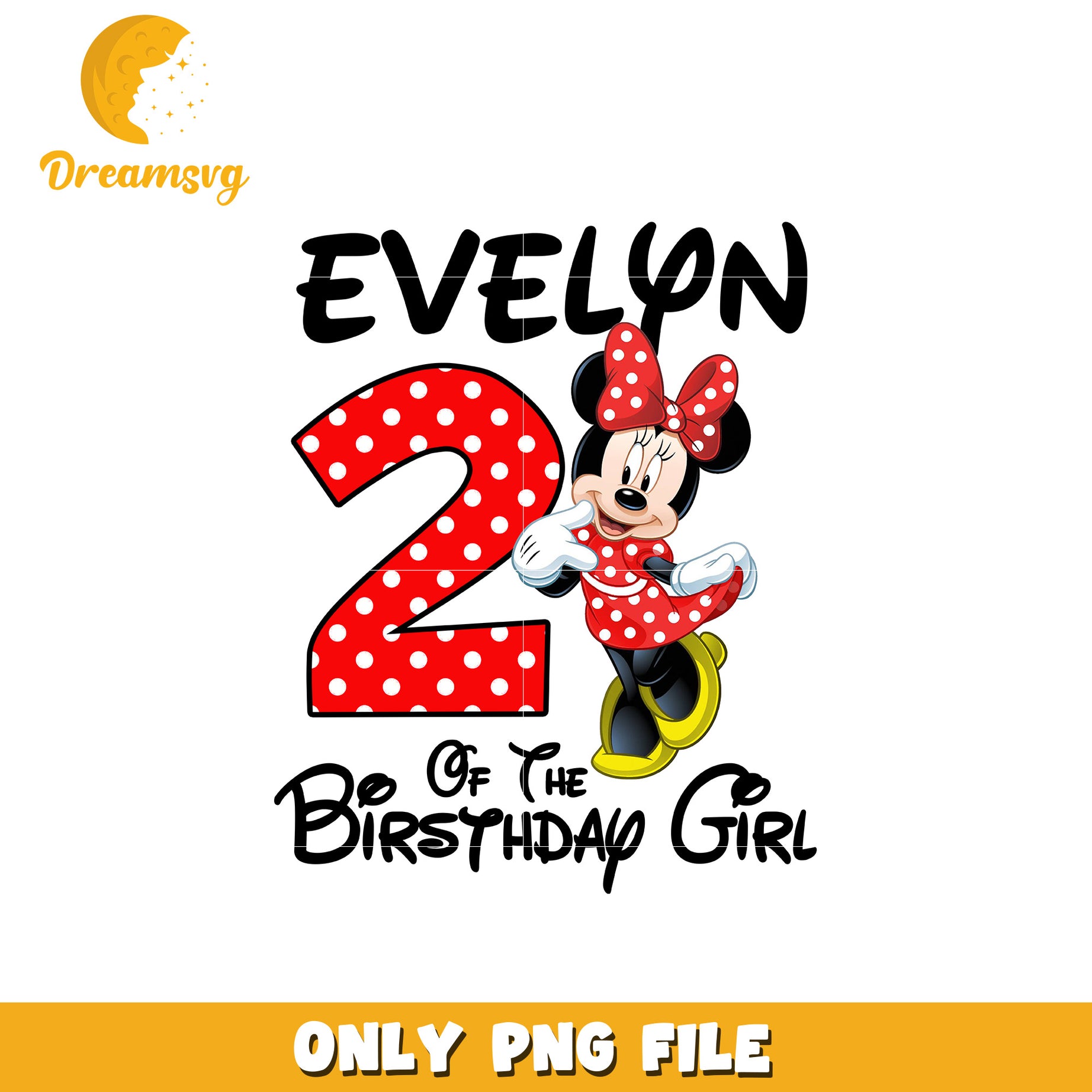 Minnie happy evelyn of the birthday girl png