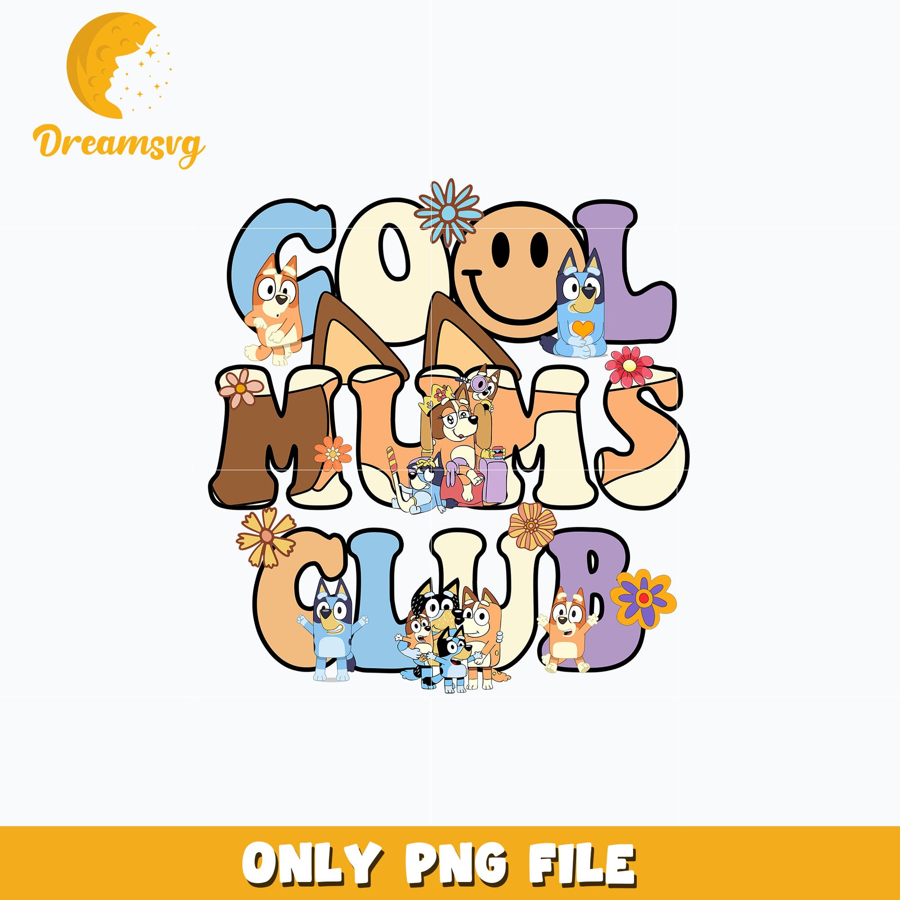 Bluey bingo cool mums club png