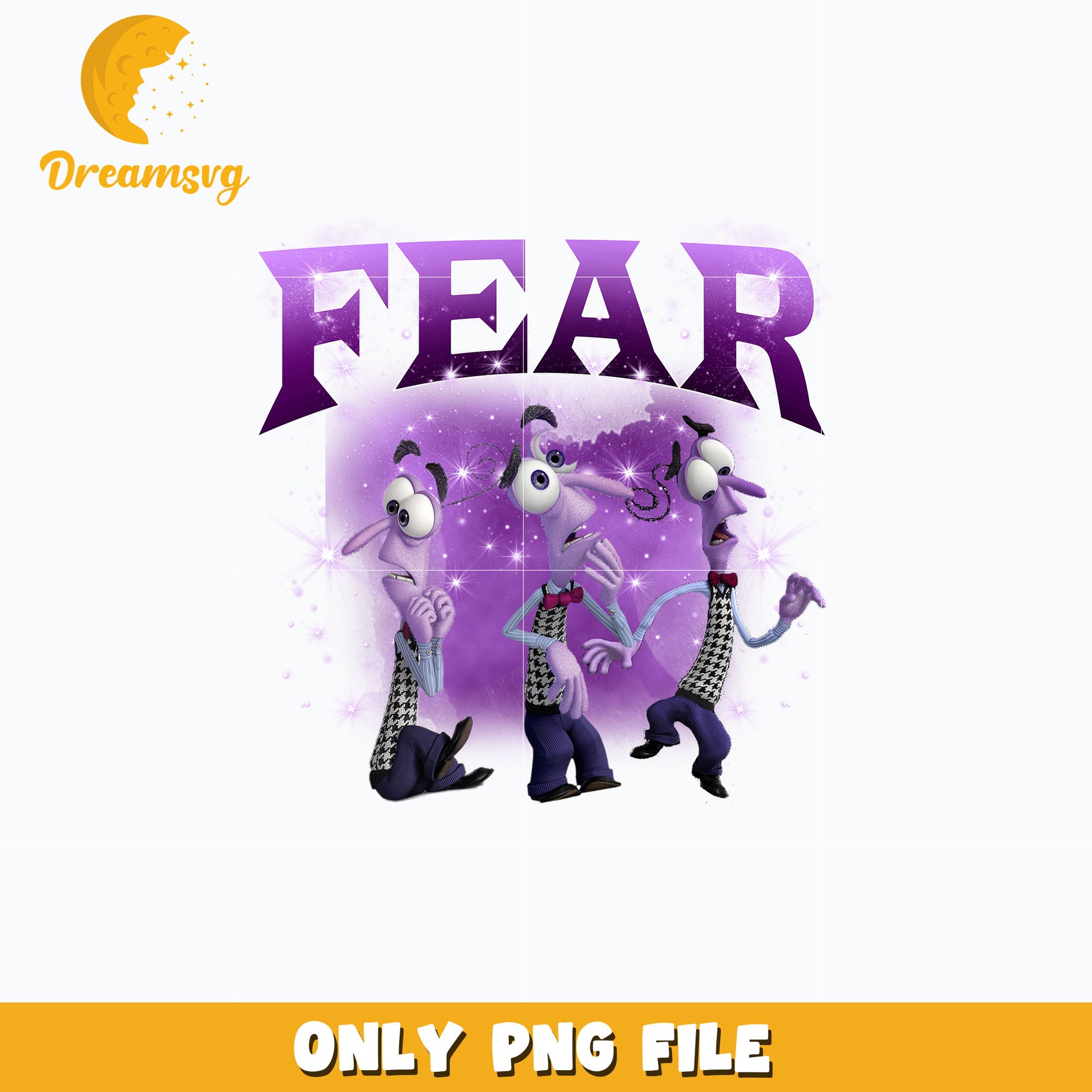 Fear design png, inside out 2 png