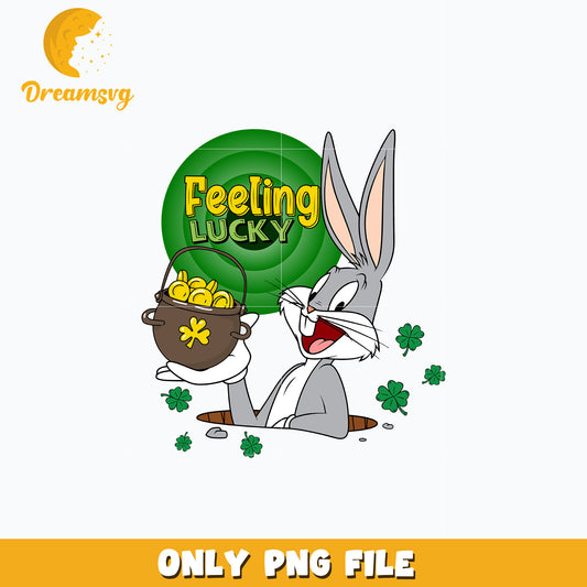 Bugs Bunny feeling lucky patrick's day Png