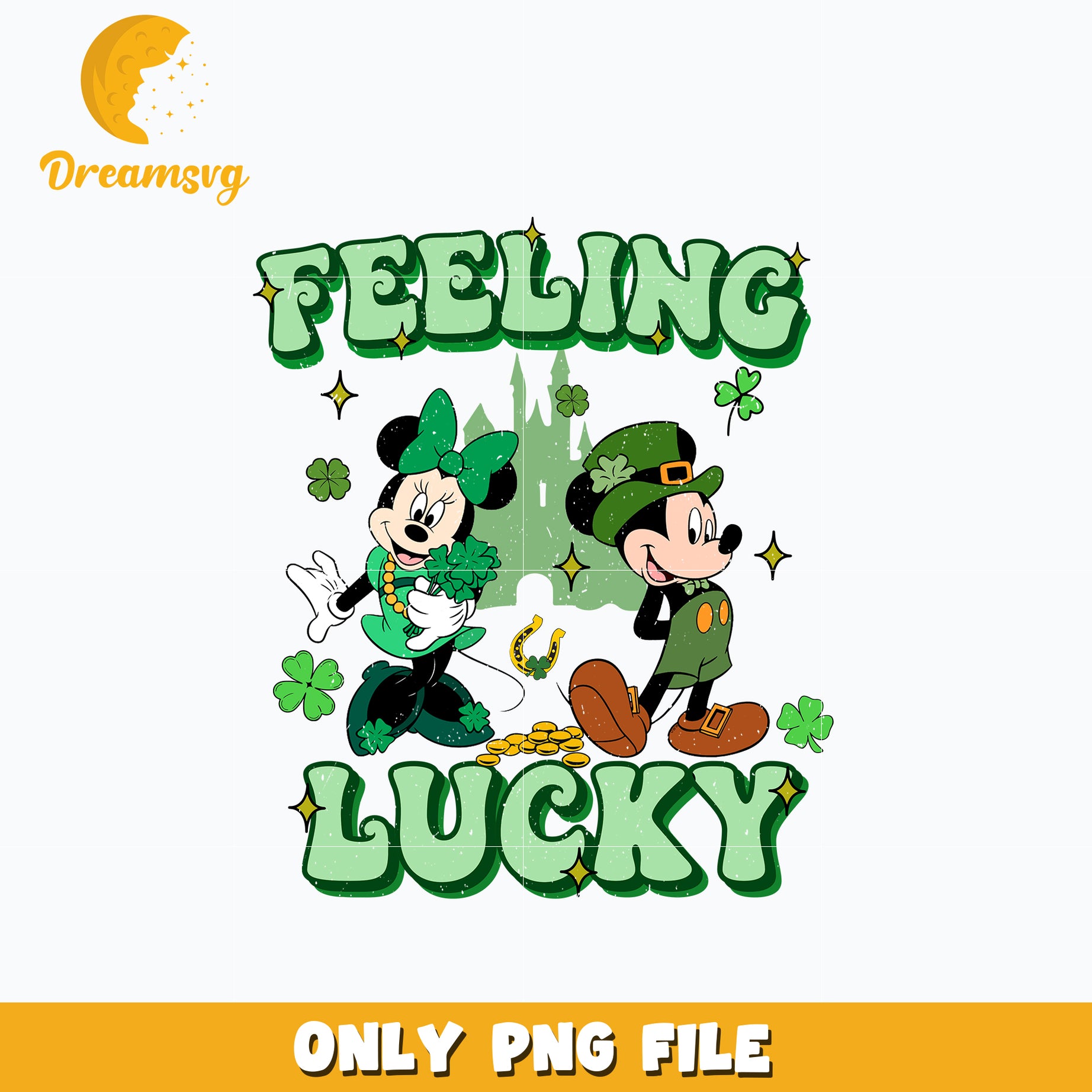 Feeling lucky mickey st patrick's day Png