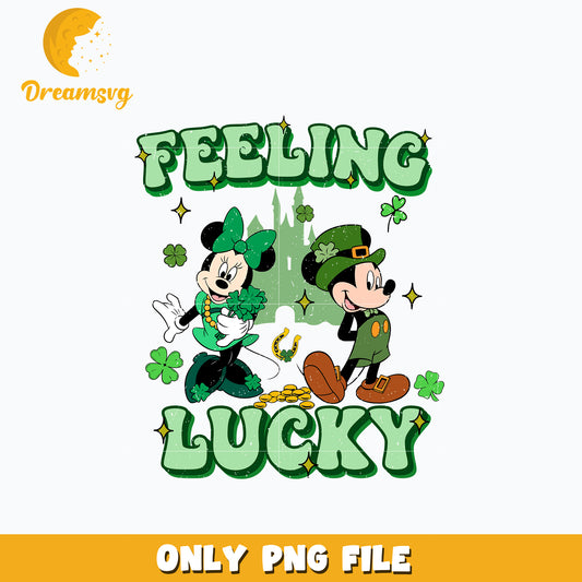 Feeling lucky mickey st patrick's day Png