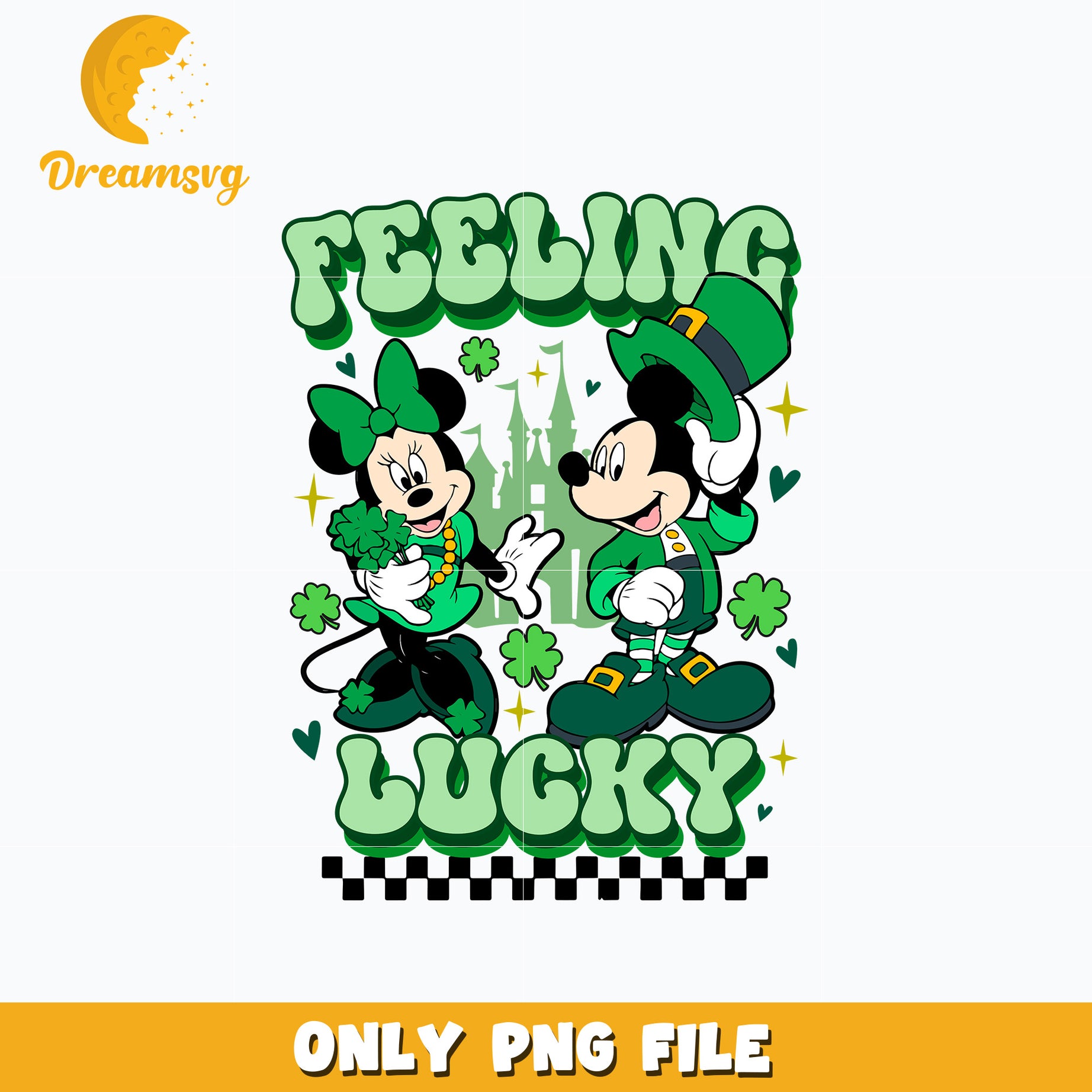 Mickey couple felling lucky valentine png