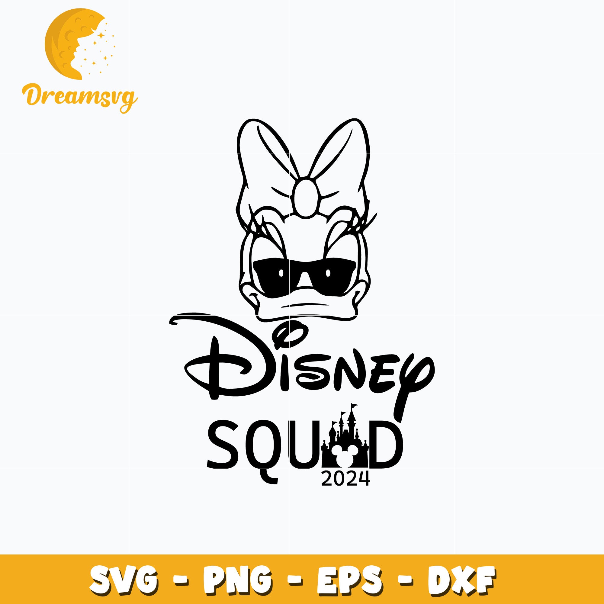 Daisy head disney squad 2024 svg