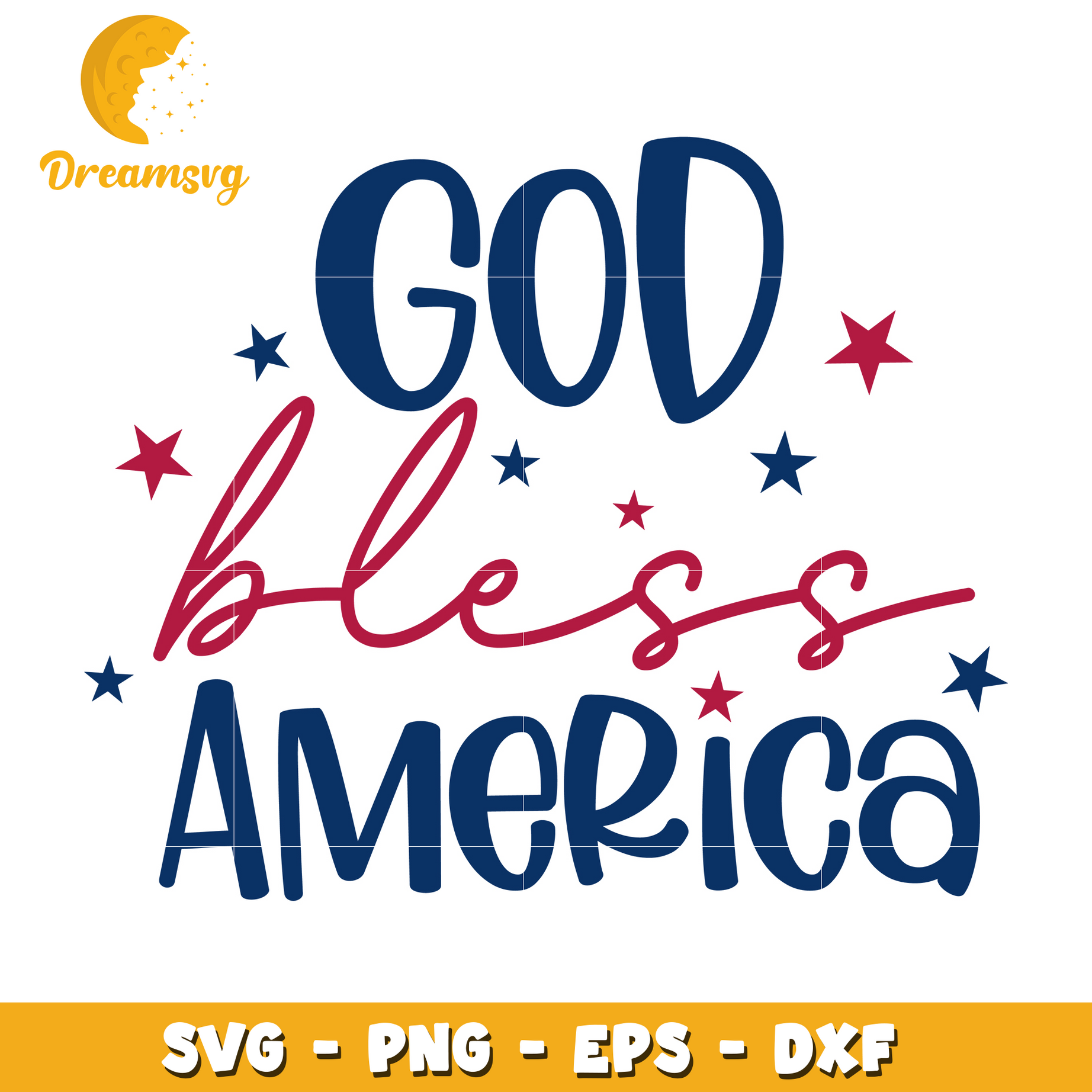 God bless 4th Of July svg