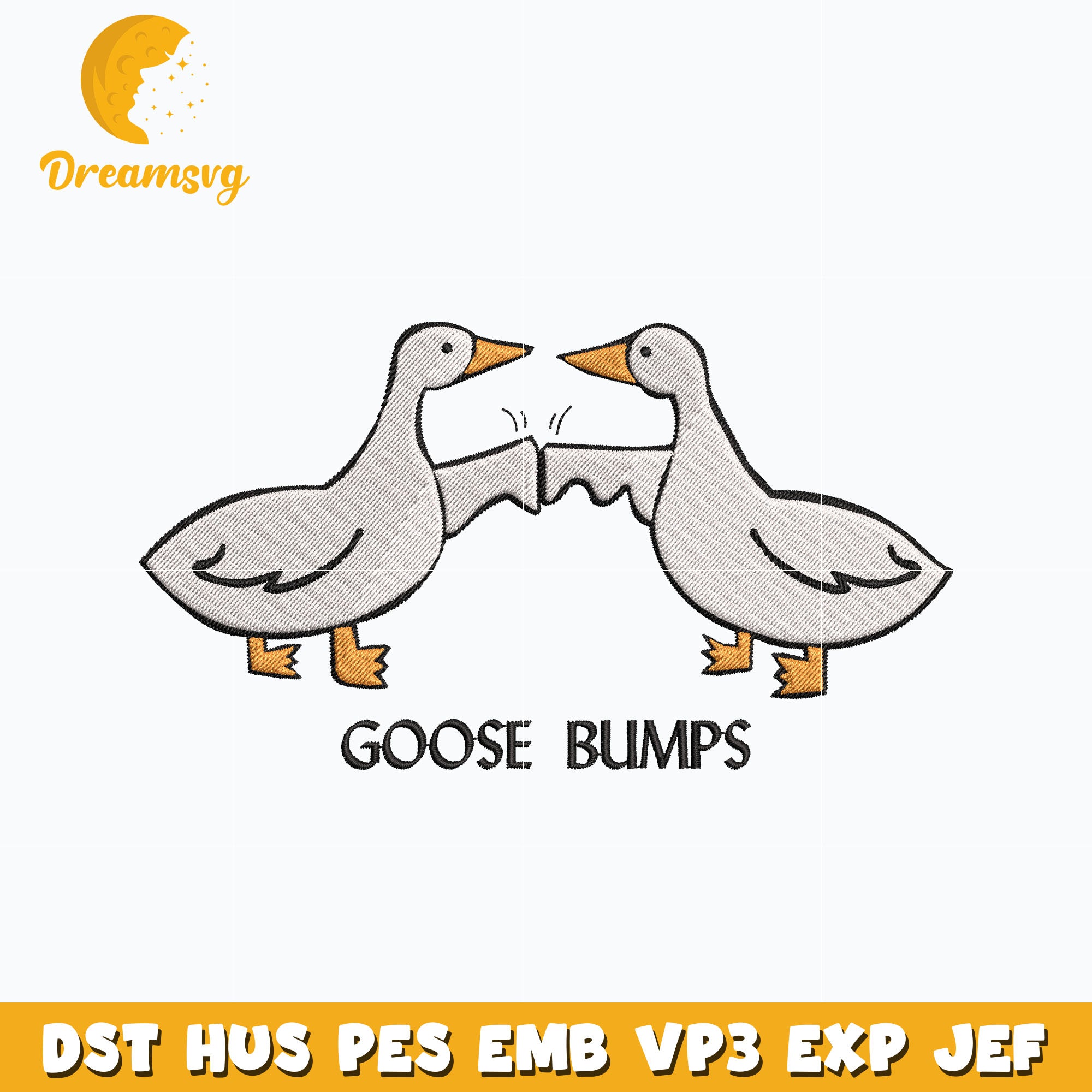 Silly Goose bumps embroidery – DreamSVG Store