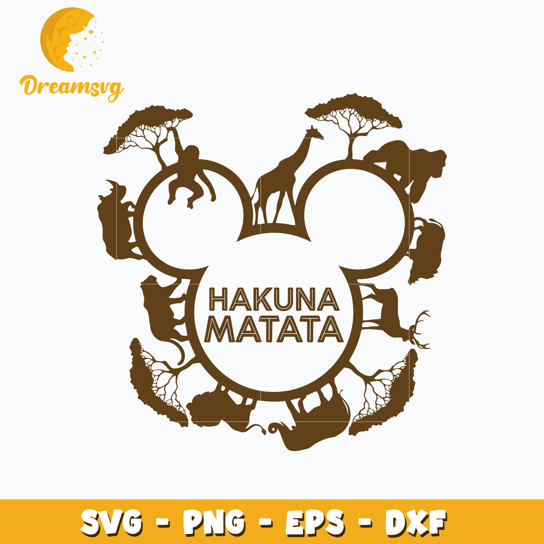 Mickey mouse hakuna matata svg