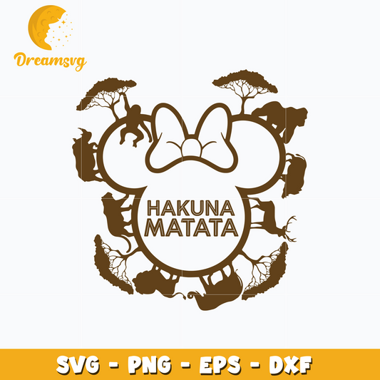 Minnie disney hakuna matata svg