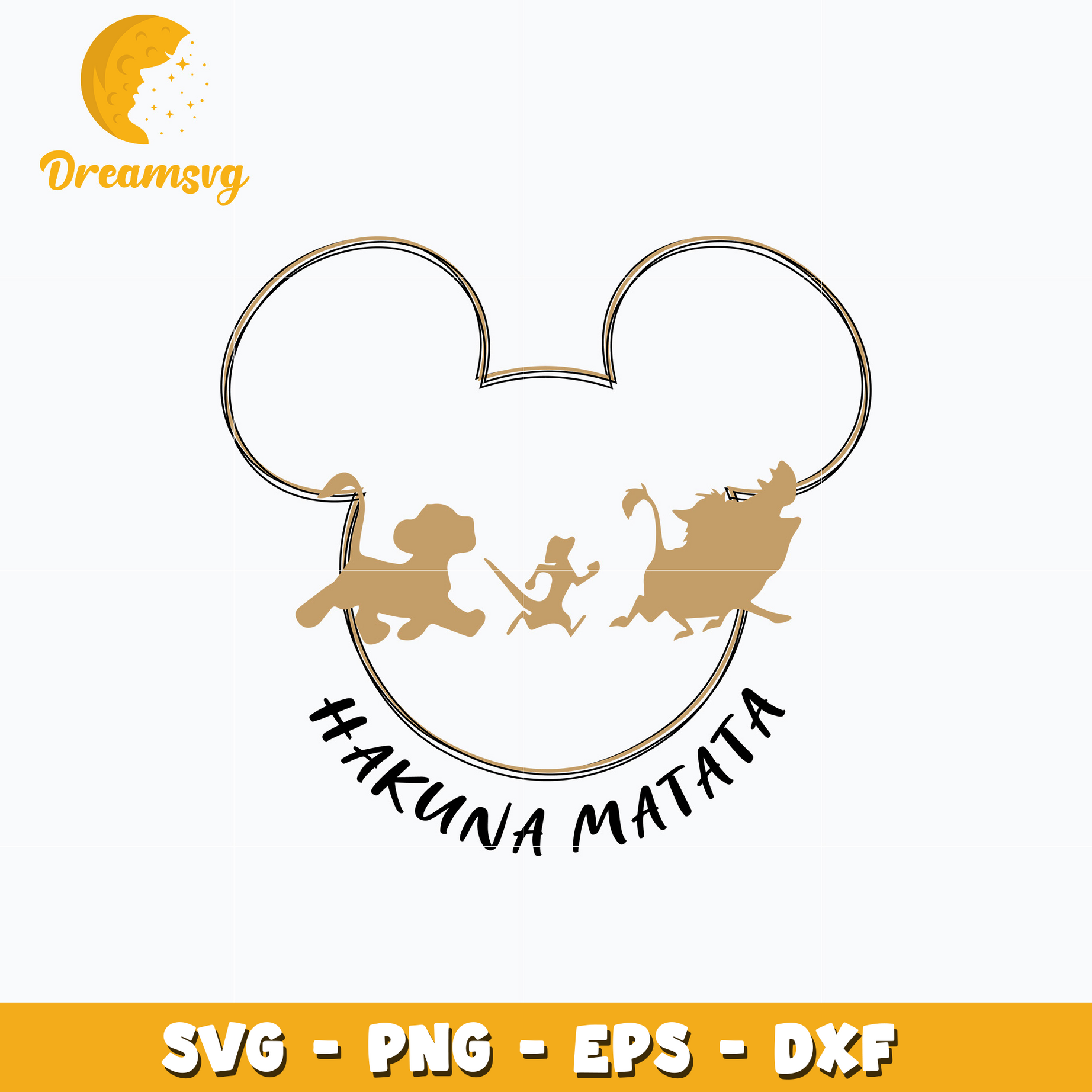 Mickey disney hakuna matata svg