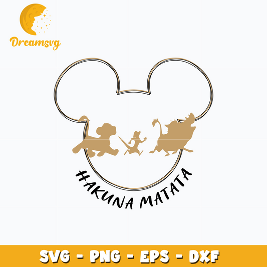 Mickey disney hakuna matata svg