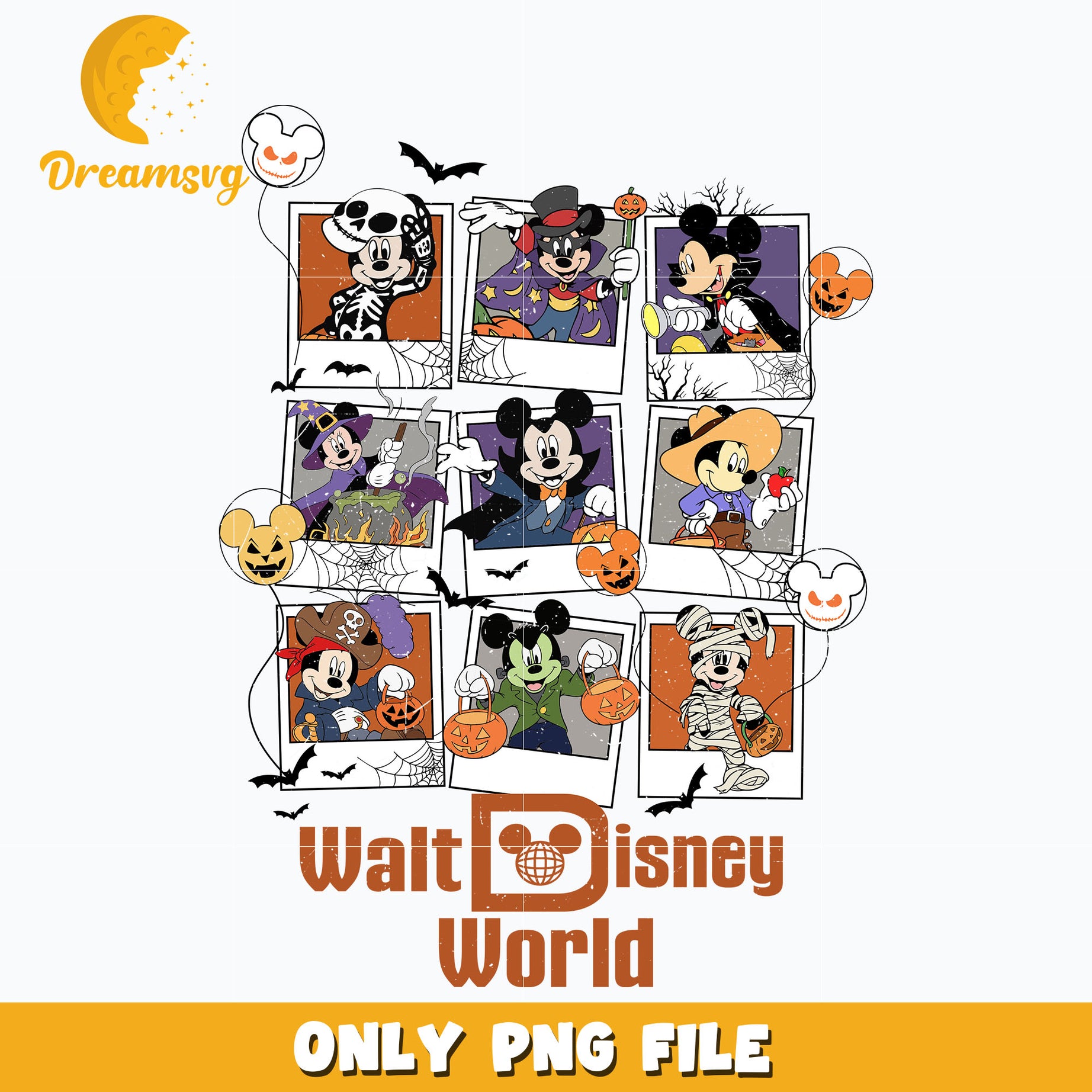 Halloween with mickey mouse png