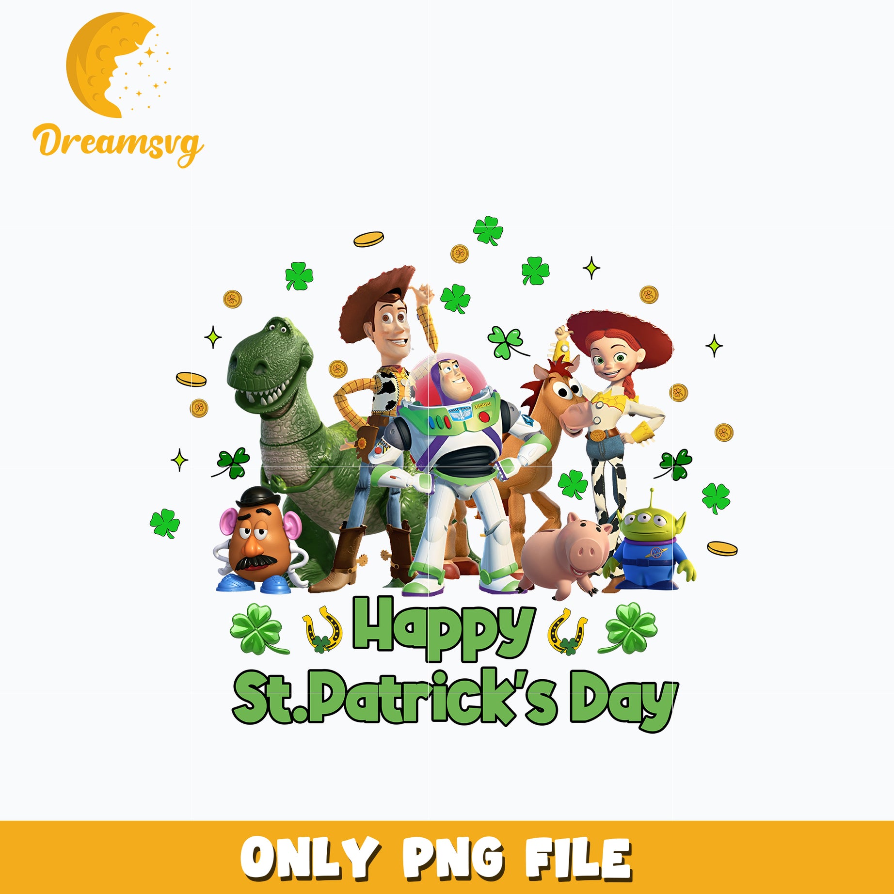 Toy story Happy St. Patrick's Day Png